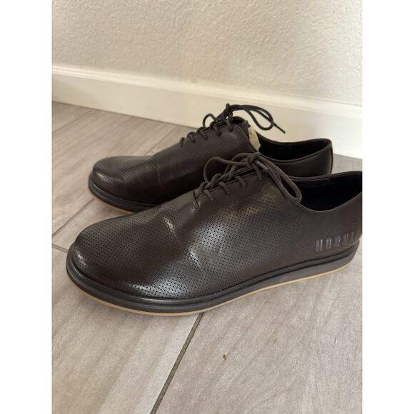 NO BULL DRESS SHOES MENS 11.5 WOMENS 13 BROWN LEATHER $199 - Picture 6 of 9